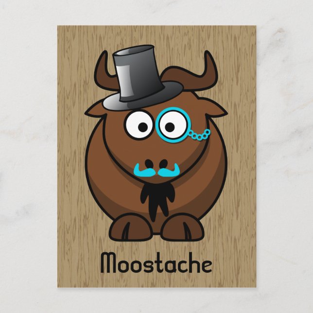 Cartão Postal Moostache (Frente)