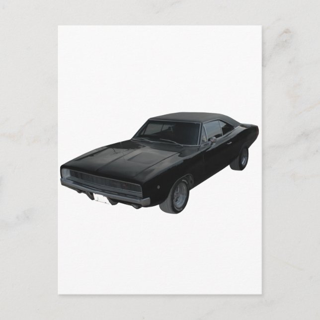 Cartão Postal Mopar do carregador de borda 1968 (Frente)