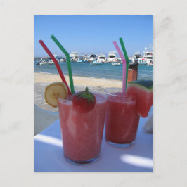 Cartão Postal Morango Daiquiris, Mykonos, Grécia -