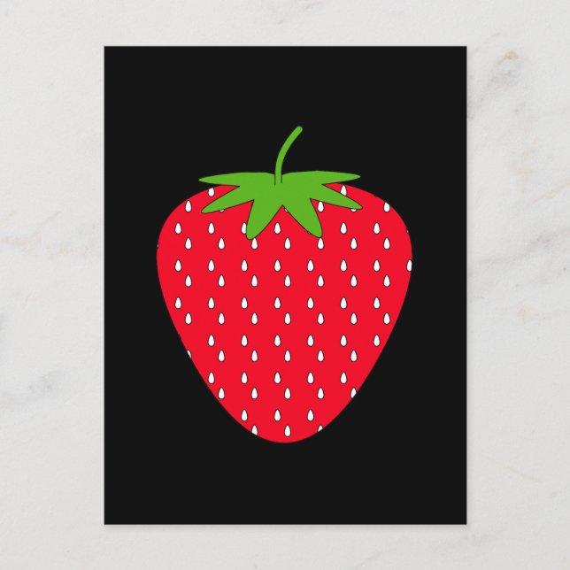 Cartão Postal Morango vermelha (Frente)