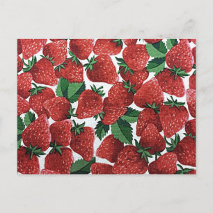 Cartão Postal Morangos e Creme