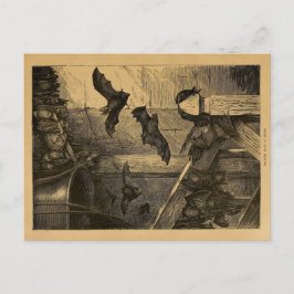 Cartão Postal Morcegos Britânicos Antigos