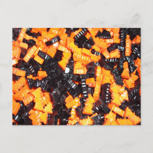 Cartão Postal Morcegos Vampiros de Doces Preto & Laranja