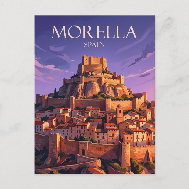Cartão Postal Morella Espanha (Frente)