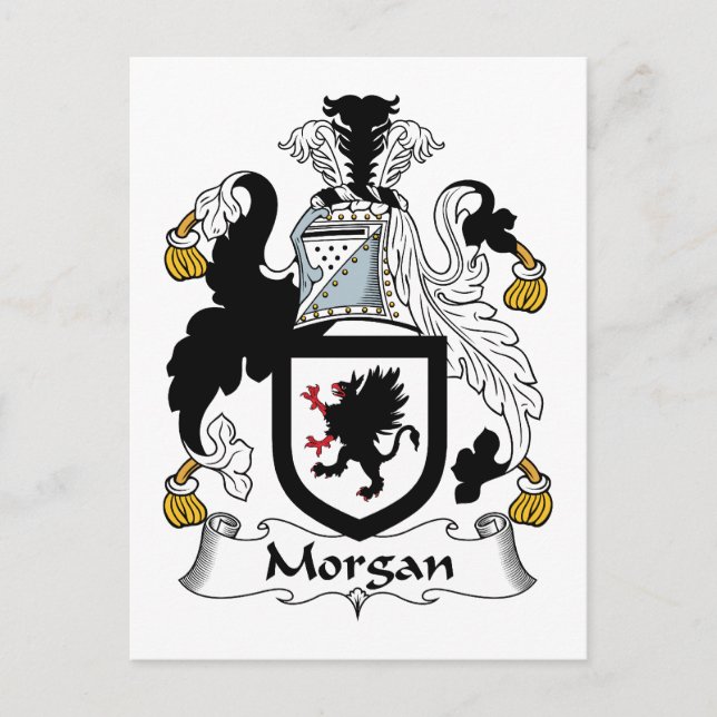 Cartão Postal Morgan Family Crest (Frente)