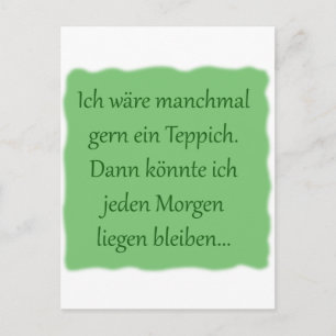 Cartão Postal Morgens liegen bleiben