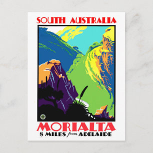 Cartão Postal Morialta, a 8 milhas de Adelaide, Austrália do Su