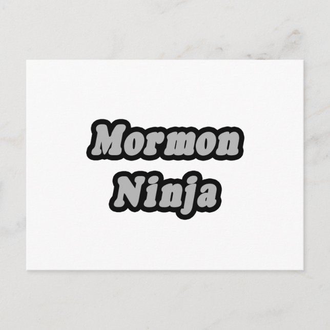 Cartão Postal Mormon Ninja (Frente)