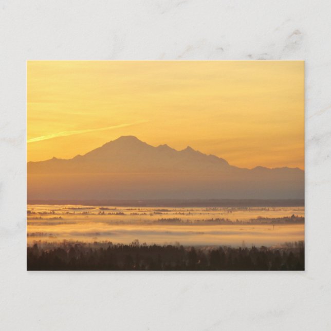 Cartão Postal Morning Mountain Magic. (Frente)