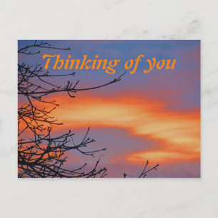 Cartão Postal Morning Sky Photo Thinking of You