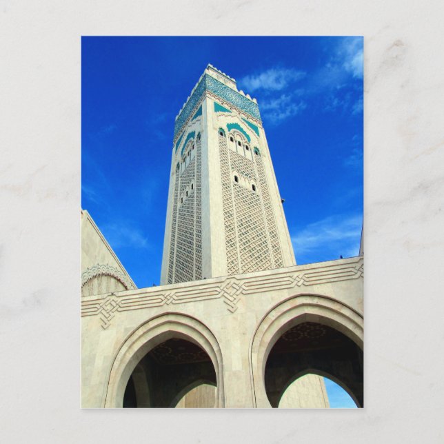 Cartão Postal morocco hassan minaret (Frente)