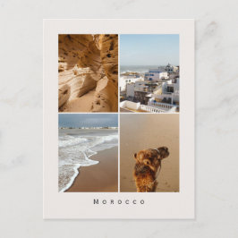 Cartão Postal Morocco Travel Photo Collage (Sandy coasts)
