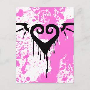 Cartão Postal morrer coração romântico
