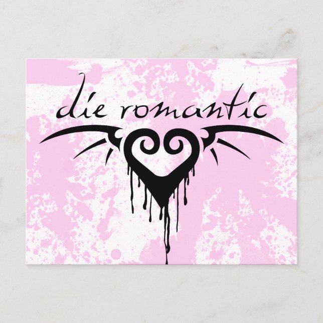 Cartão Postal morrer romântico (Frente)