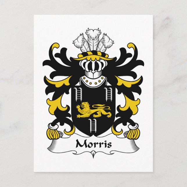 Cartão Postal Morris Family Crest (Frente)