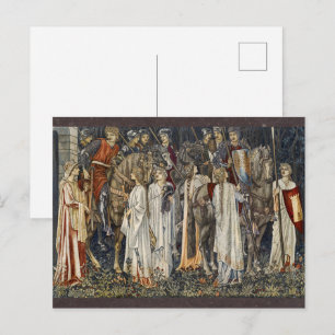 Cartão Postal Morris Knights of the Grail: Armando para a Batalh
