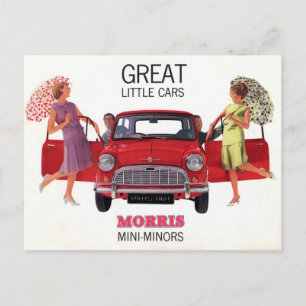 Cartão Postal Morris Mini Minor 1963