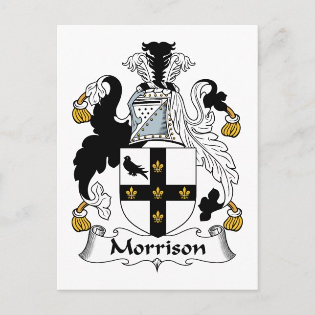 Cartão Postal Morrison Family Crest (Frente)