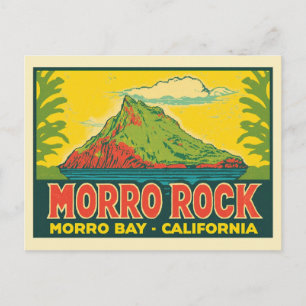 Cartão Postal Morro Rock Morro Bay California