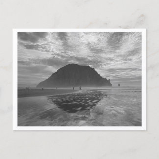 Cartão Postal Morro Rock, Morro Bay em Sepia