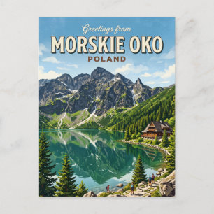 Cartão Postal Morskie Oko Polônia