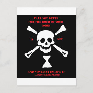 Cartão Postal Morte antiga do medo da oração de Viking… não