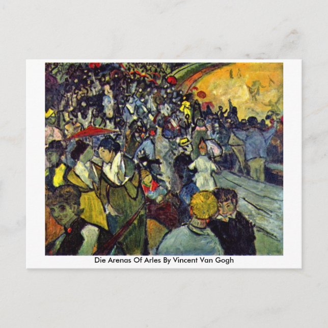 Cartão Postal Morte Arenas De Arles Por Vincent Van Gogh (Frente)