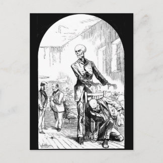 Cartão Postal Morte como o verdadeiro Guardião dos Pobres Cartaz