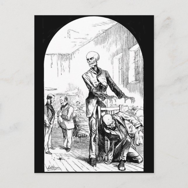 Cartão Postal Morte como o verdadeiro Guardião dos Pobres Cartaz (Frente)