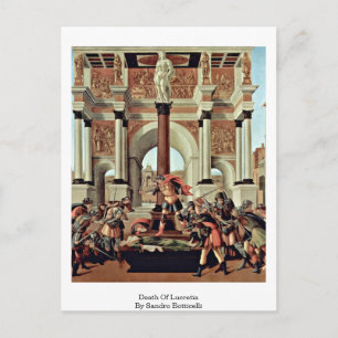 Cartão Postal Morte De Lucretia Por Sandro Botticelli