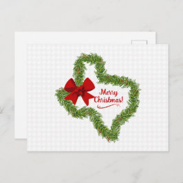 Cartão Postal Morte de Natal do Texas com Arco Vermelho