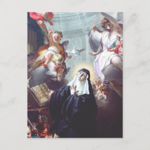 Cartão Postal Morte de Santa Escolástica