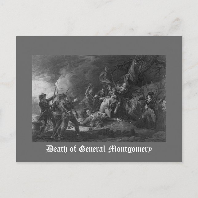 Cartão Postal Morte do General Montgomery (Frente)