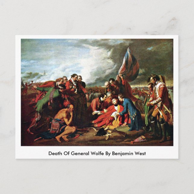 Cartão Postal Morte Do General Wolfe Por Benjamin West (Frente)