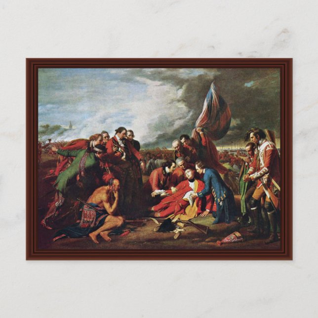 Cartão Postal Morte Do General Wolfe Por West, Benjamin (Frente)