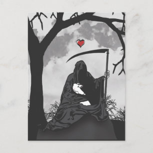 CARTÃO POSTAL MORTE E SEU BUNNY