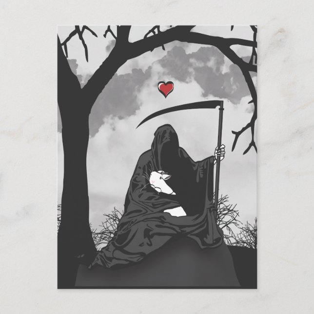 CARTÃO POSTAL MORTE E SEU BUNNY (Frente)