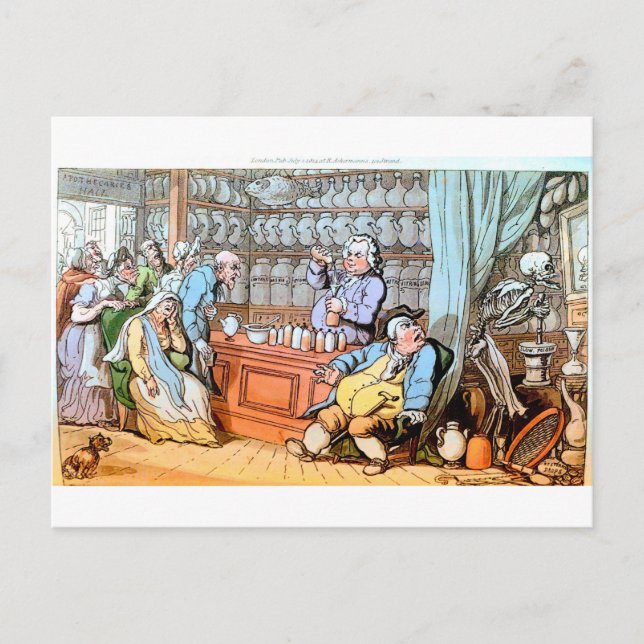 Cartão Postal Morte no Cartaz Apothacary (Frente)