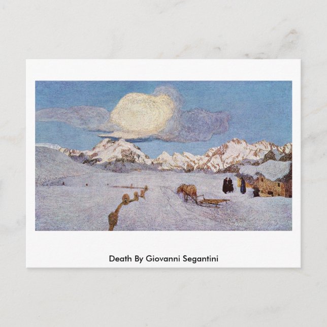 Cartão Postal Morte Por Giovanni Segantini (Frente)