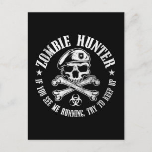 Cartão Postal morto vivo morto-vivo do caçador zombie
