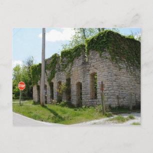 Cartão Postal Mortuário e Fábrica de Caixas na Rota 66