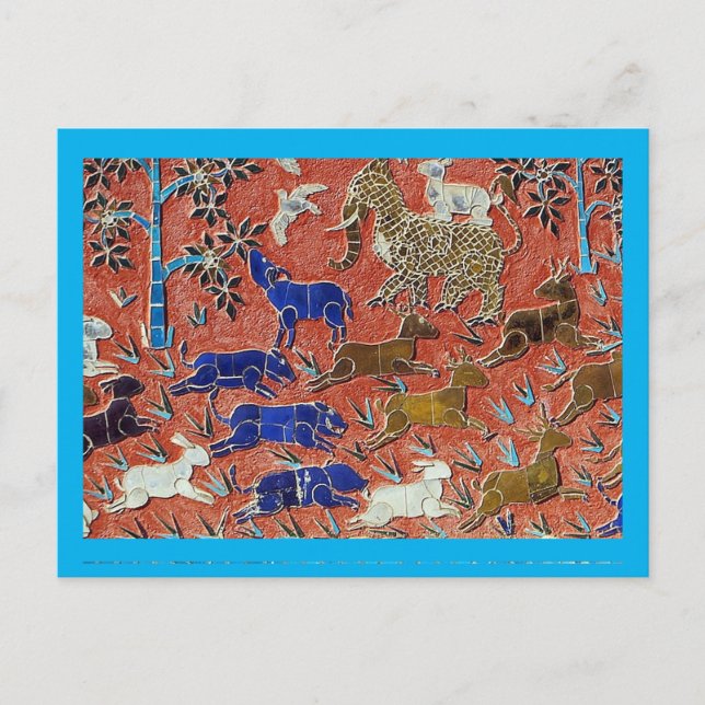 Cartão Postal Mosaico Animal, Salvamento Animal, (Frente)