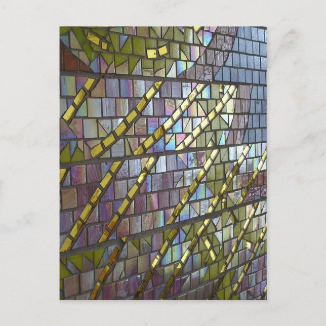 Cartão Postal Mosaico Arco-íris (Frente)