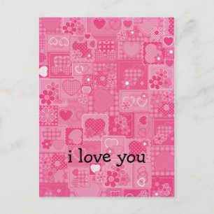 Cartão Postal Mosaico do Coração