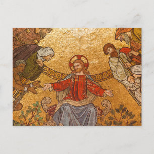 Cartão Postal mosaico do cristo jesus