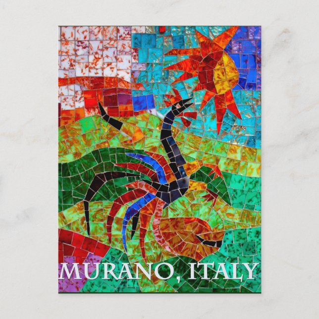 Cartão Postal Mosaico II de Murano (Frente)