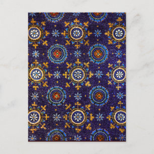 CARTÃO POSTAL MOSAICOS BIZANTINOS DE RAVENA,ESTRELAS,NOITE ESTRE