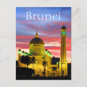 Cartão Postal mosca sunset brunei