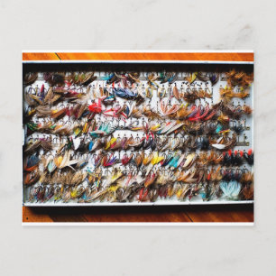 Cartão Postal Moscas de Pesca