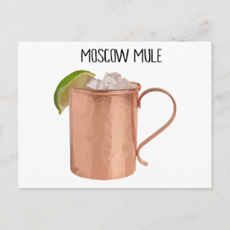 Cartão Postal Moscou Mule Cobre Mug Low Poly Geométrico Design